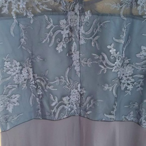 Womens Smokey Navy Blue Dressy Dress Wedding Party size XL, 12-14 - Picture 6 of 6